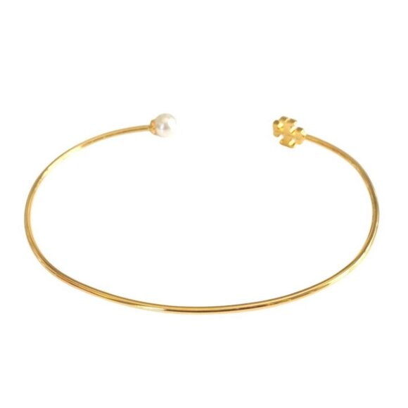 Authentic Tory Burch delicate Kira pearly cuff bracelet - Picture 3 of 5